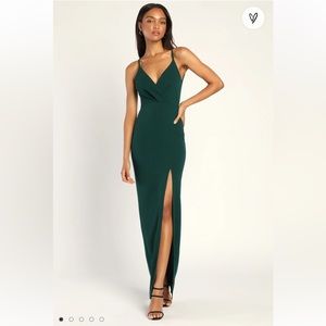 Love and Affection Emerald Green Lace Sleeveless Maxi Dress | Lulus | Worn once